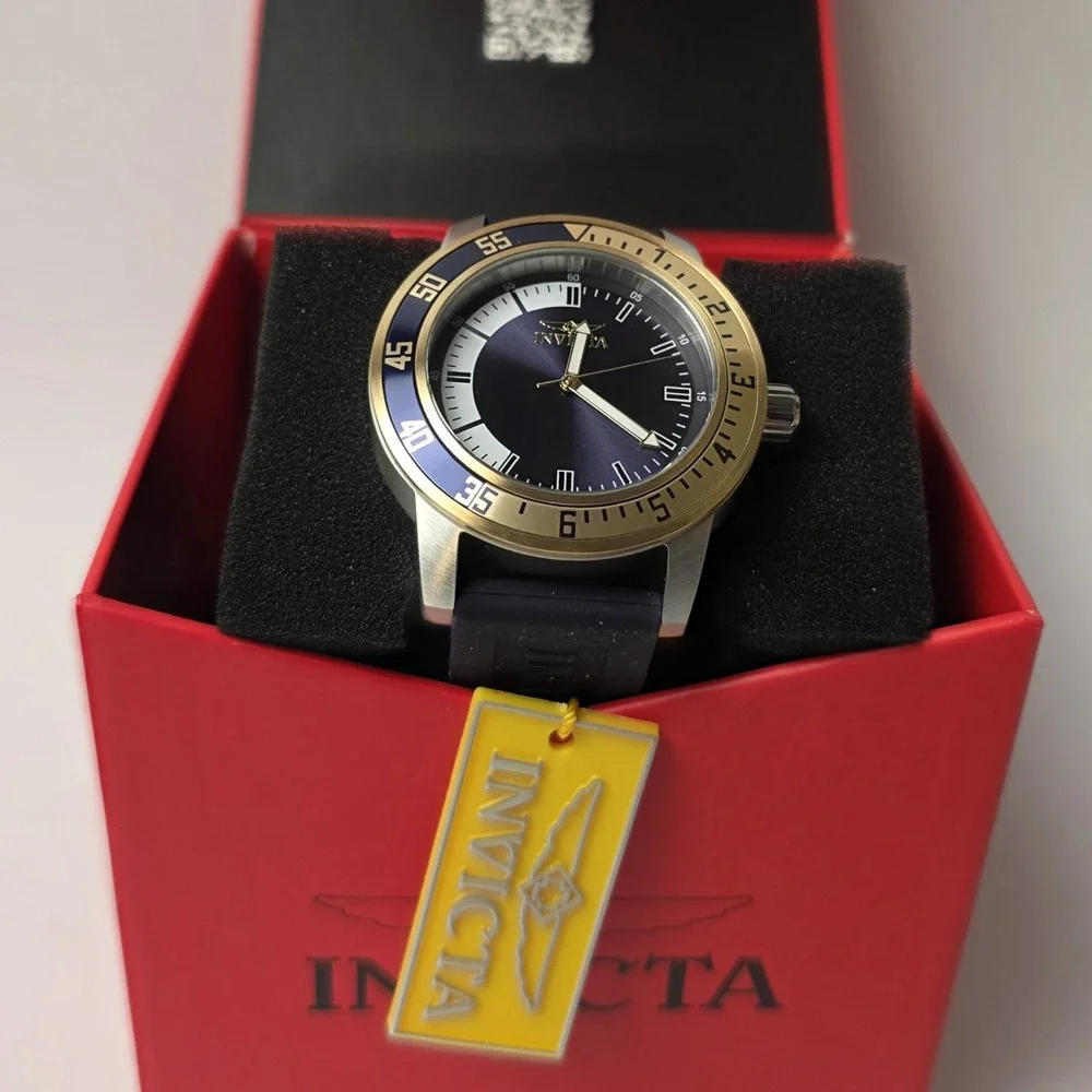NEW Invicta Specialty Men's Watch 45mm 12847 Purple w/ Silicone Purple Band #400